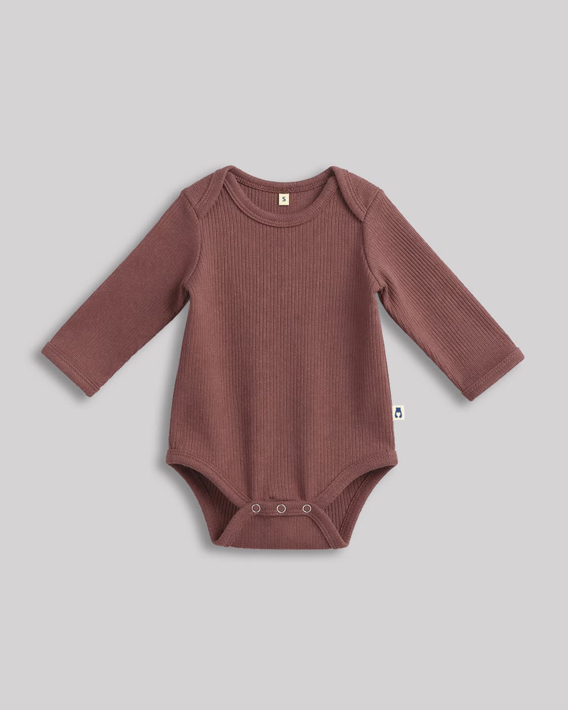 Long sleeve bodysuit - deep brown 1