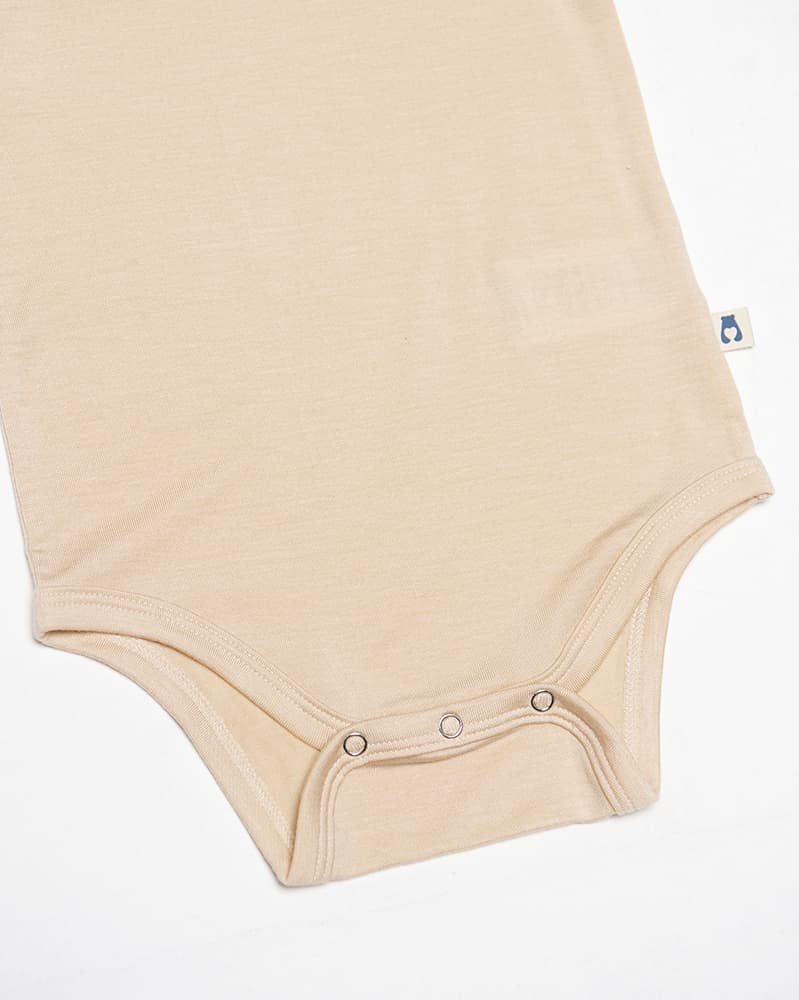 Tencel long sleeve bodysuit - light beige 6