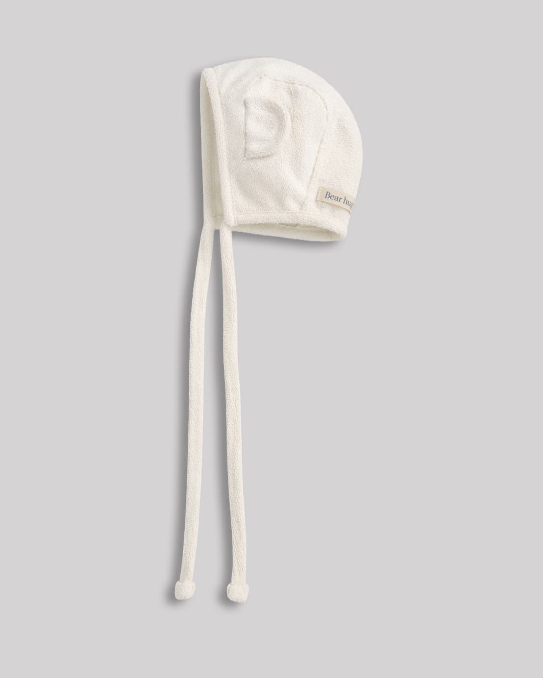 Terry bear bonnet - white 1