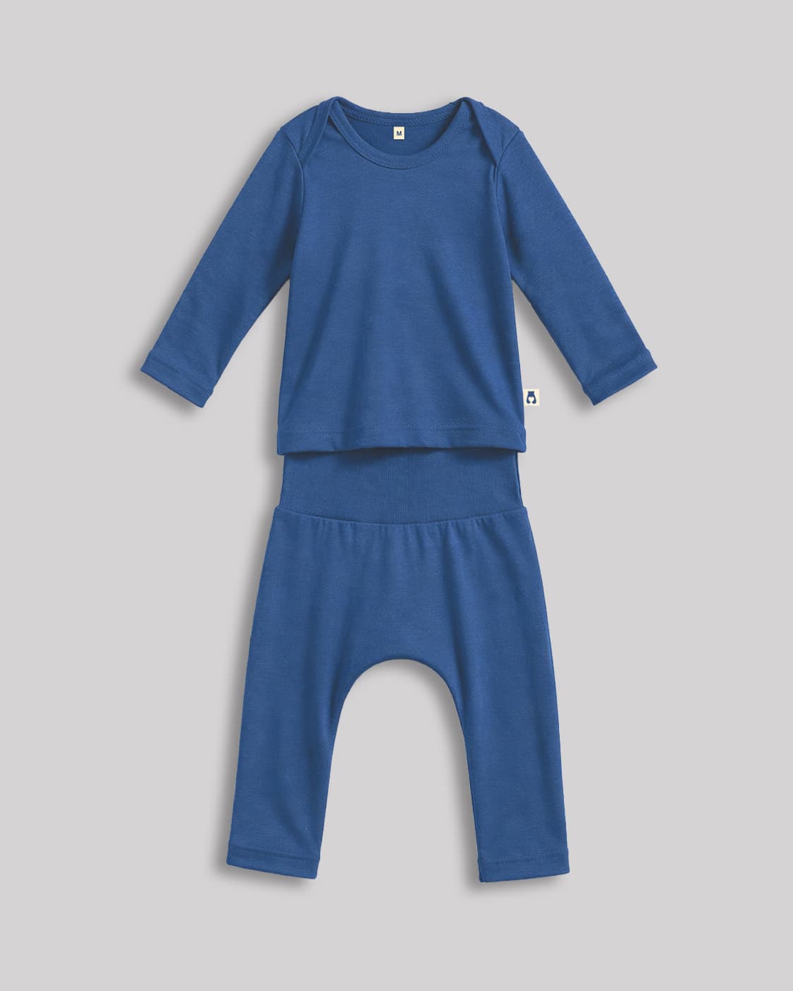 Tencel long sleeve & leggings set - navy 1