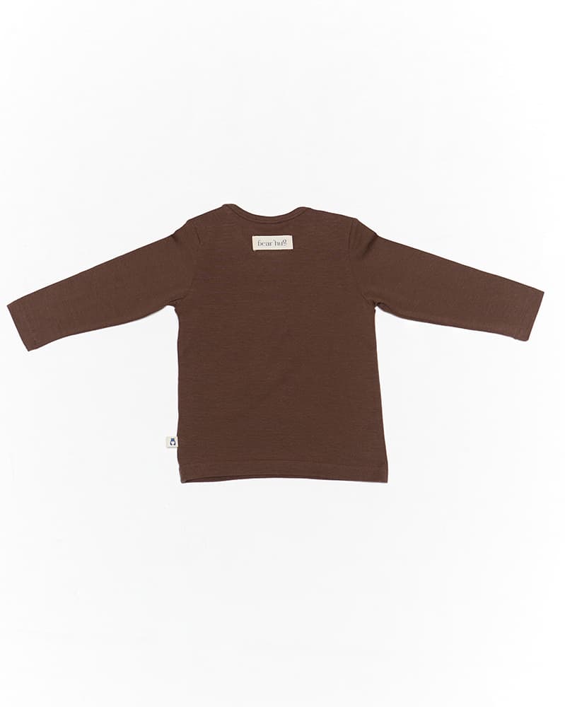 Tencel long sleeve & leggings set - deep brown 4