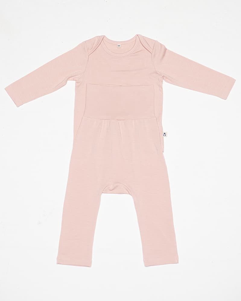 Tencel long sleeve & leggings set - light pink 3