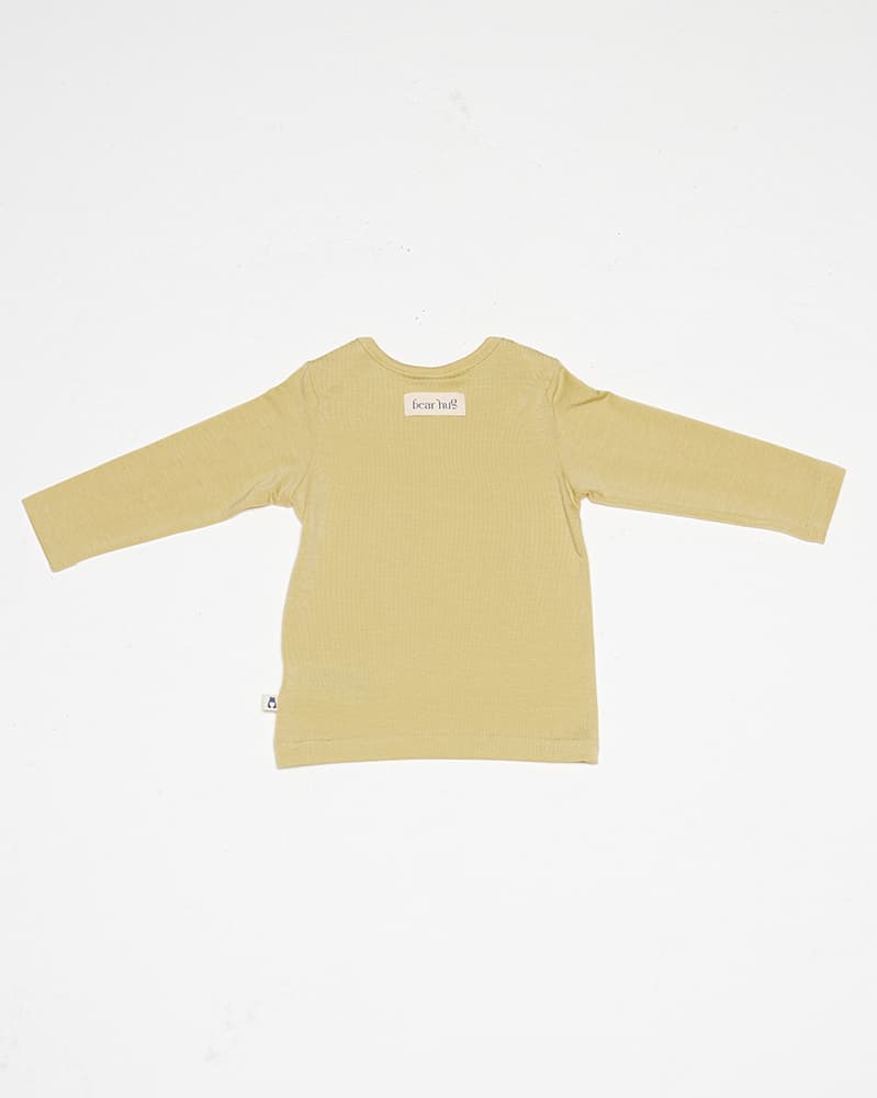 Tencel long sleeve & leggings set - light yellow 7